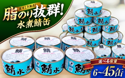 若狭の鯖水煮缶詰 6缶セット [BFBS006]