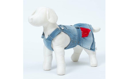 愛犬用ワンピース「デニワンピース」 Sサイズ