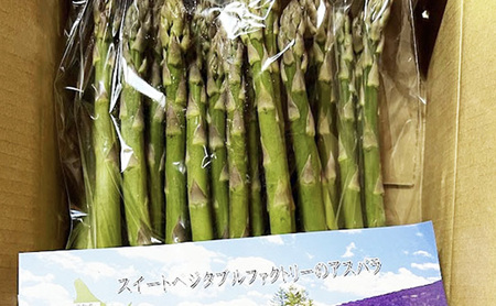 【2027年春発送】極太 グリーンアスパラ 2Lサイズ 1kg (スイートベジタブルファクトリー)