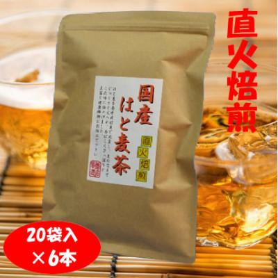 ふるさと納税 和泉市 直火焙煎「国産はと麦茶」20袋×6本入