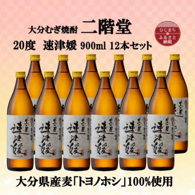 ふるさと納税 日出町 大分むぎ焼酎　二階堂速津媛20度(900ml)12本セット