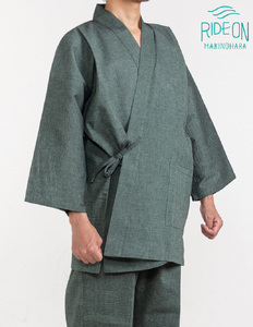 作務衣 (選べるカラー・サイズ) しじら織り（無地）作務衣 榛地織物