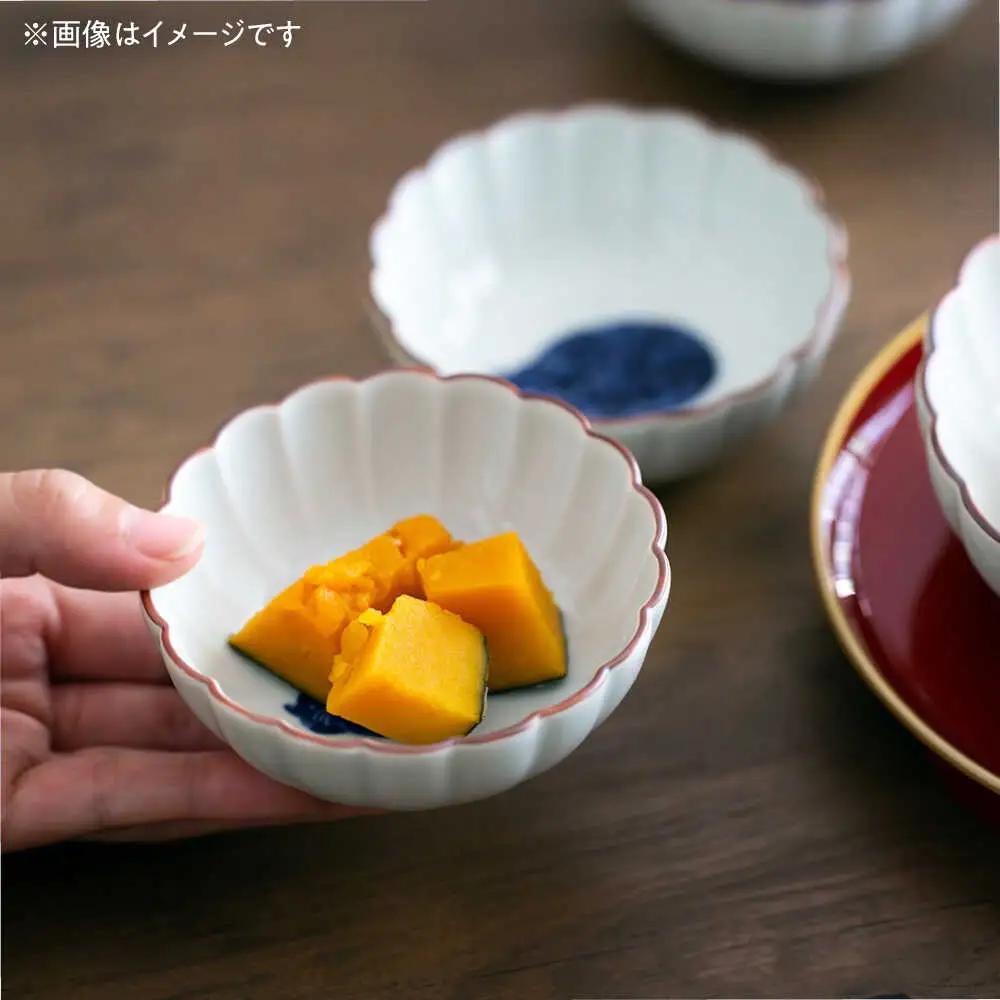 【波佐見焼】呉須猫 菊割小付 柄違い4点セット【西海陶器】[OA501]