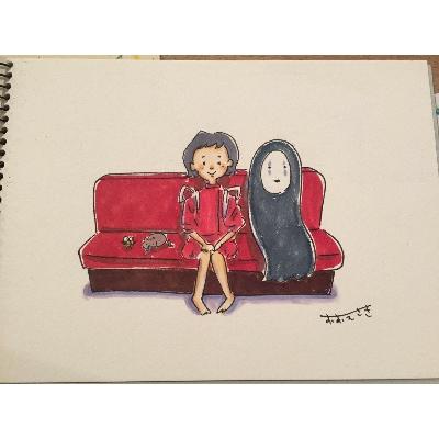 ふるさと納税 精華町 オリジナル似顔絵イラスト(1人用) |  | 02