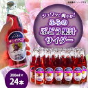 【ふるさと納税】ふらのぶどう果汁サイダー 200ml×24本入【1289282】