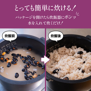 味夢のごはん 3本 セット (1本あたり300g 計900g) ごはん お米 国産 京丹波町産 こしひかり コシヒカリ 2合 小分け 米 コメ ブレンド もち米 黒大豆 黒豆 簡単 調理 保存 おいし