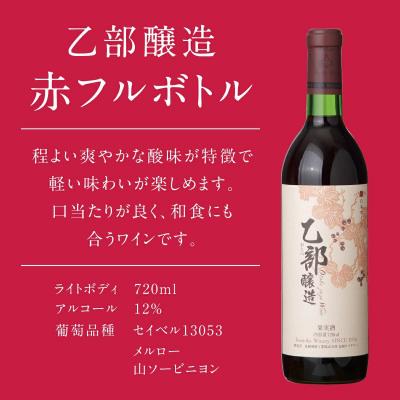 ふるさと納税 乙部町 &lt;乙部醸造ワイン 赤・白4本セット&gt;