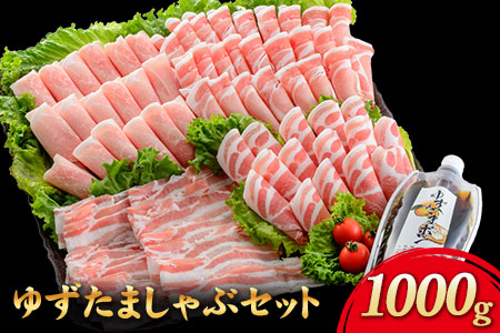 えころとん・豚肉4種(計1000g)　ゆずたましゃぶセットファームヨシダ　《60日以内に出荷予定(土日祝除く)》 ---oz_fyd_34_1000g ---