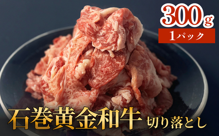 牛肉 石巻 黄金 和牛 切り落とし 300g×1P 赤身 国産 美味しい 使いやすい 小分け 肉　 お肉 細切れ おかず すき焼き 焼肉 冷凍