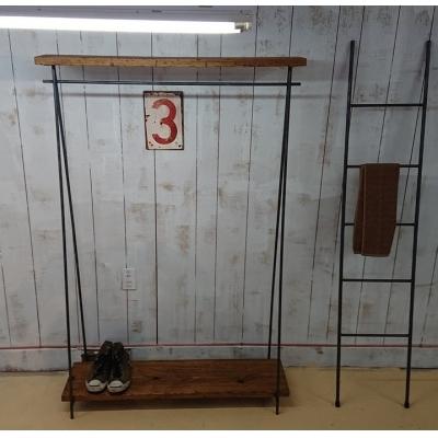 ふるさと納税 西都市 【天然無垢材】ハンガーラック　インダストリアル　Interior G-S-S[2372]