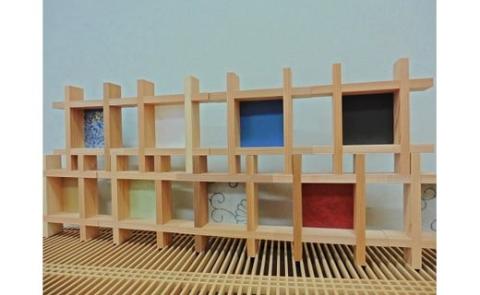 並べるだけでギャラリーに。かざり組子 正方12個組