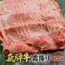 【ふるさと納税】 [A5等級] 飛騨牛 霜降り すき焼き ・ しゃぶしゃぶ 用 600g A5 a5 5等級 飛騨牛 和牛 国産牛 黒毛和牛 牛肉 肉 肩ロース すきやき トキノ屋食品 日時指定 日付指定 本巣市 [0840] 22000円