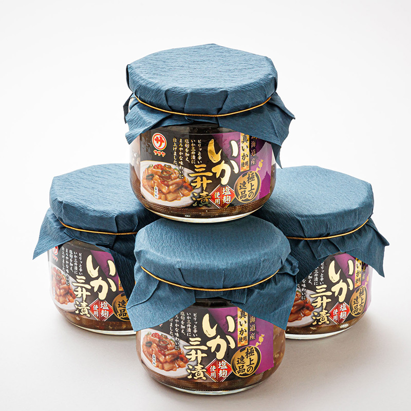 【12/22まで年内お届け】三升漬【瓶】270g×4個セット 極上の逸品 | 塩辛セット 塩辛 烏賊 いか イカ セッ 年内配送 年内発送 北海道 釧路町 釧路超 特産品_イメージ5