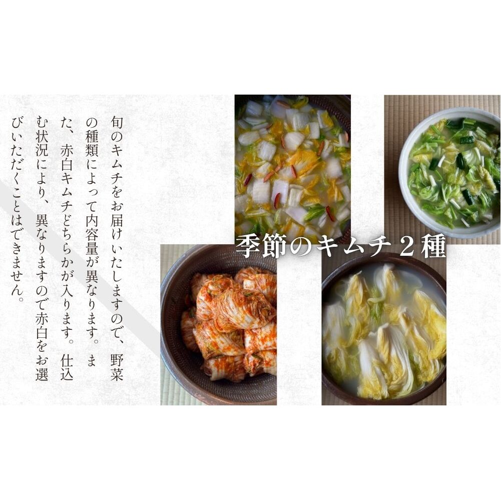 ヤンニョム500g ＆季節野菜のキムチ2種（各500g）／ ふるさと納税 キムチ ヤンニョムソース 赤キムチ 白キムチ 料理 グルメ INA Lab INA KIMCHI 取り寄せ 室生 奈良県 宇陀