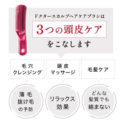 ふるさと納税 関市 頭皮ケア■ドクターズスカルプヘアケアブラシ(ピンク)●貝印製(KQ1600) くし ケアブラシ |  | 01