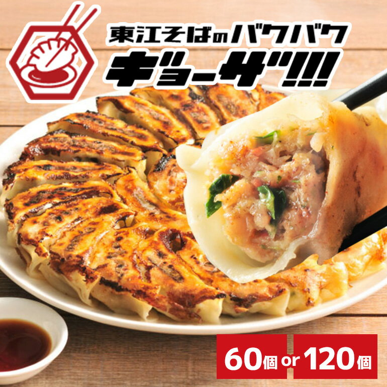 【ふるさと納税】東江そばのバクバク冷凍生餃子「60個入」or「120個入」よりご選択
