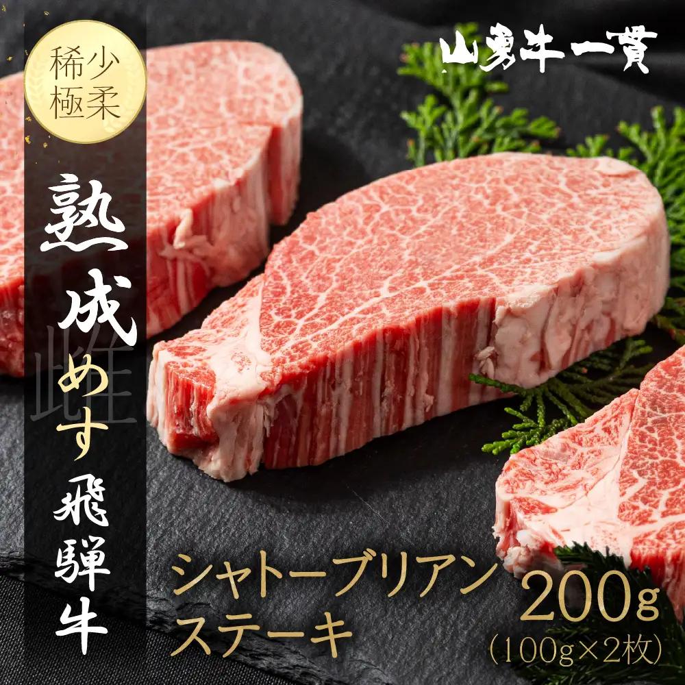 【山勇牛】シャトーブリアン ステーキ 100g×2 ステーキ