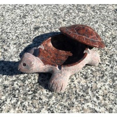 ふるさと納税 利府町 赤御影石　亀の灰皿