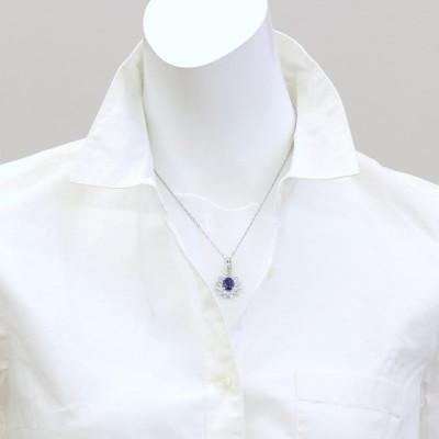 ふるさと納税 山梨市 プラチナサファイアペンダント【S3.26ct・D1.40ct】G5486 |  | 02
