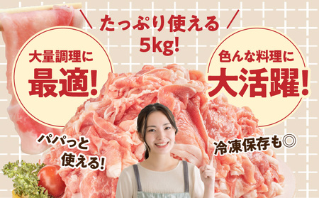 「前田さん家のスウィートポーク」切り落とし5kg_16-8901_(都城市) 豚肉 切落し肉 500g 小間切れ 小分け 10パック 計5キロ 銘柄豚 ブランドポーク