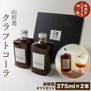 【ふるさと納税】山形発 クラフトコーラ 希釈用 計750ml ギフトセット(375ml×2本)YamagataCraft YATACOLA 八咫コーラ | 山形県 鶴岡市 山形 鶴岡 楽天ふるさと 納税 返礼品 コーラ ソフトドリンク 飲み物 ドリンク 飲料 お土産 希釈 土産 取り寄せ シロップ ギフト スパイス