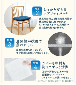 エアウィーヴ クッション オールシーズン対応 ぐっすり ホテル 安眠 健康 高反発 腰 肩 熟睡 ネイビー