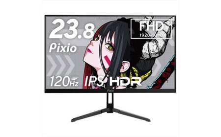 Pixio ゲーミングモニター 23.8インチ FHD 120Hz IPS ブラック/黒 PX246WAVE | モニター モニター