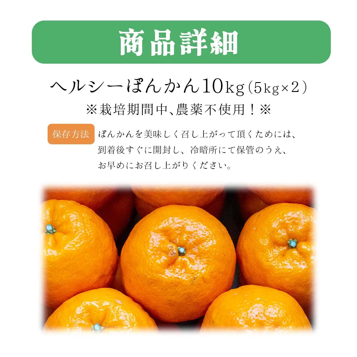 【先行予約】ヘルシーぽんかん10kg 柑橘 ジューシー F139