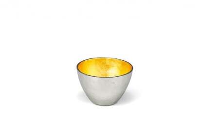 [高岡銅器]ぐい呑 - 大 - 金箔 酒器 民芸品 工芸品 伝統工芸品 日本酒の容器 手作り  FAD-0394