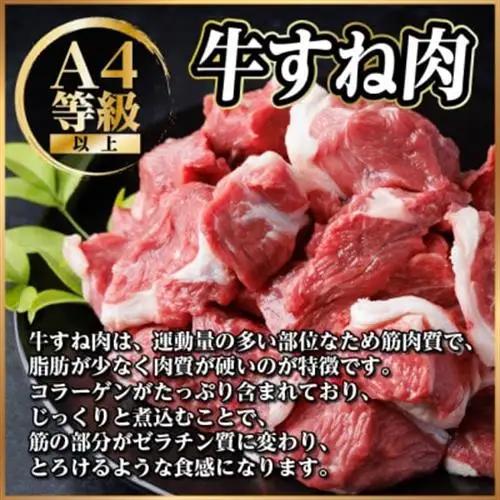 【訳あり】飛騨牛 牛すね肉 角切り 1kg【配送不可地域：離島】【1649910】