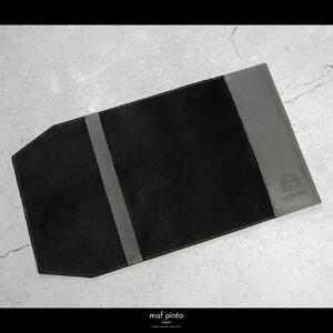 maf pinto (マフ ピント) レザーブックカバー 新書サイズ グレー 本革 日本製