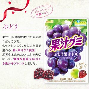 明治 果汁グミ ぶどう 30個 グミ