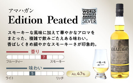 アマハガン ワールドモルト 700ml×2本セット（山桜・ピーテッド） 滋賀県長浜市/長浜浪漫ビール株式会社[AQBX121]