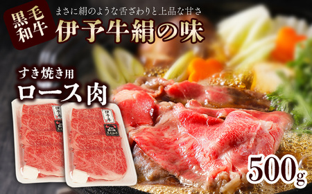 伊予牛絹の味 すき焼き用 ロース 500ｇ (冷凍)｜ 黒毛和牛 すき焼き すき焼き用肉 伊予牛すき焼き すき焼き すき焼き すき焼き用ロース すき焼きロース