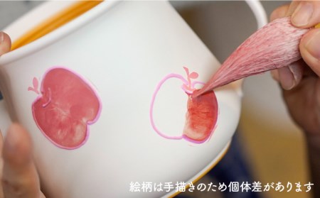 【波佐見焼】りんご ティーポット・ミニ マグカップ セット 食器 皿 【松幸陶芸】 [HB38] 波佐見焼
