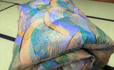 【浅井ふとん店】昭和レトロなコットン敷布団/シングルロング・ブルー