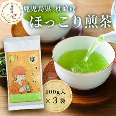 ふるさと納税 枕崎市 【のし付き・お歳暮】一番茶のみ使用　ほっこり煎茶 100g×3袋 A5-1S