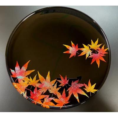 ふるさと納税 高野町 フラットプレートM　漆黒紅葉