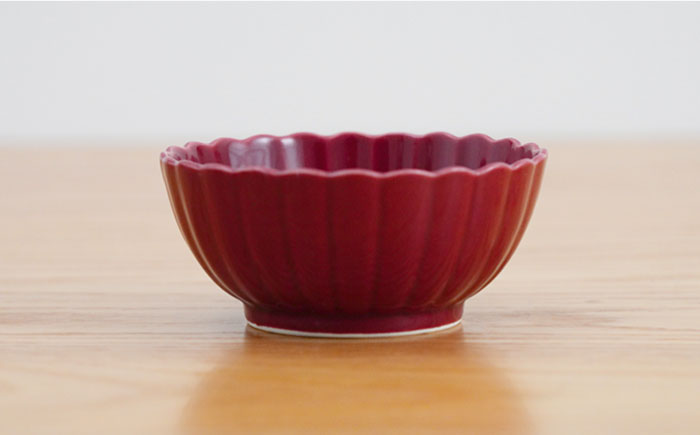 【波佐見焼】花しのぎ 丸小付 小鉢 （鶯茶・墨・紅） 3点セット【団陶器】 [PB98]