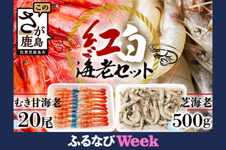 《受付再開》冷凍えびセット(芝えび500g・むき甘えび20尾）　A-143