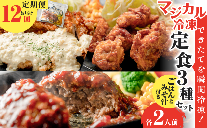 【全12回定期便】マジカル冷凍定食三種セット　K258-T04_c