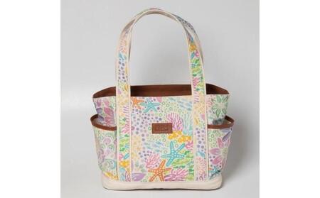 琉球帆布 ショッピングトート 【サンゴの花畑】