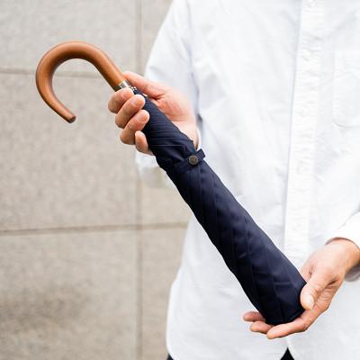 ふるさと納税 都留市 紳士折りたたみ傘　MAKITA STANDARD　ネイビー|槙田商店の職人が作る日本製のメンズ高級傘 |  | 03