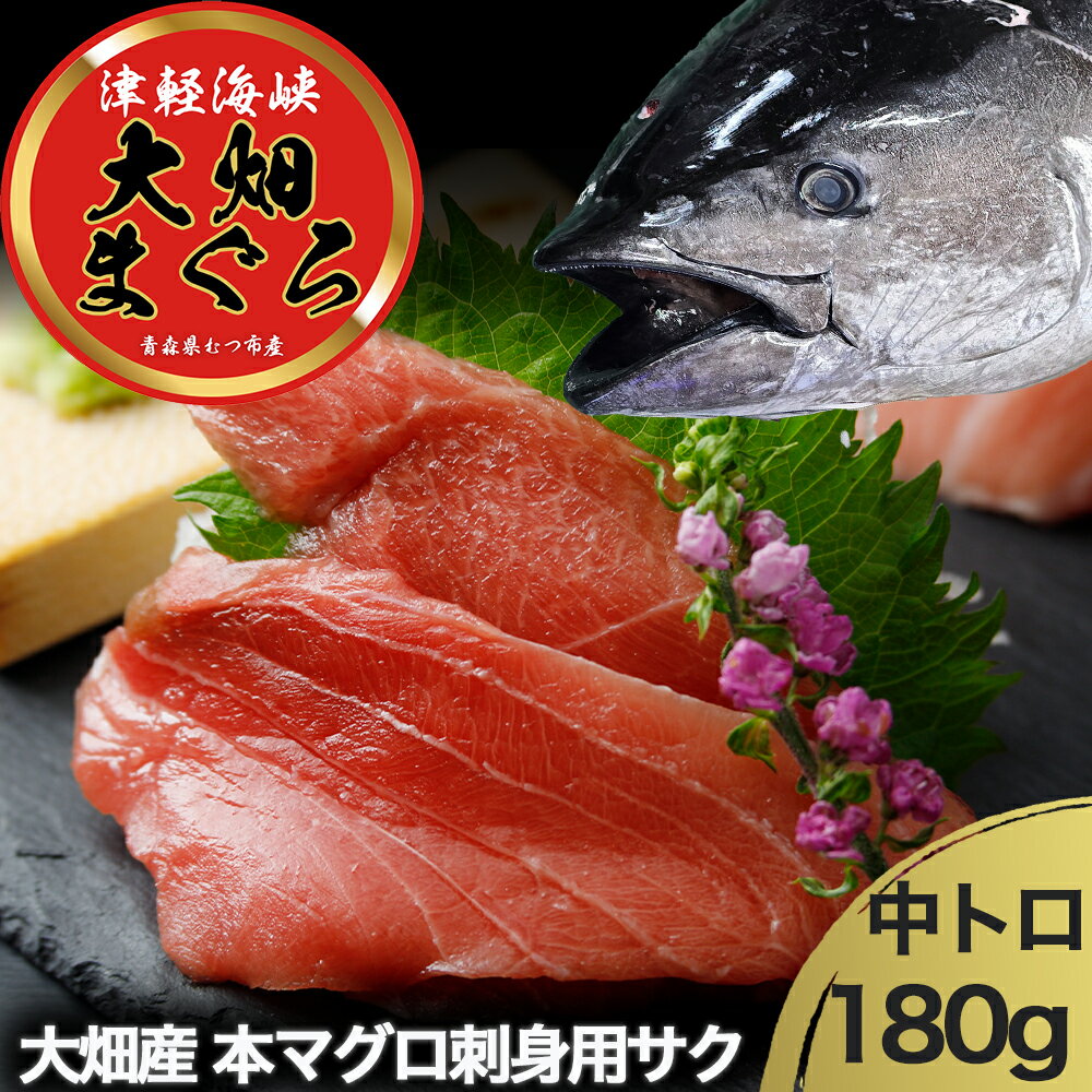 【ふるさと納税】産地直送！ 津軽海峡 大畑産 厳選本マグロ刺身用サク 中トロ 鮮魚 海鮮 本鮪 ふるさと納税 マグロ マグロ刺身 刺身 青森県産 むつ市