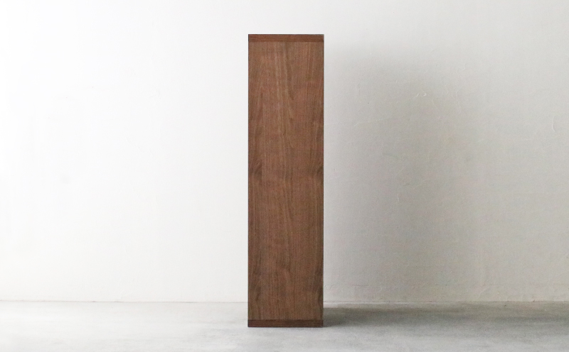 オープンラック 木製 ウォールナット材 幅76 奥行38 高さ148 収納 木製 棚 無垢材 ラック 見せる収納 棚 秋山木工 秋山木工株式会社 家具 インテリア シンプル おしゃれ 国産 静岡県 藤