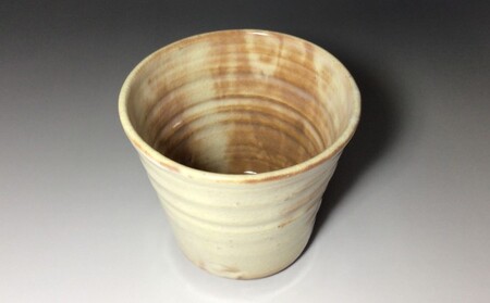 萩焼 広口 フリーカップ 知明作