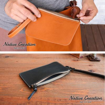 ふるさと納税 大和郡山市 Native Creation 本革インナーポーチ OLIVE NC3416V |  | 01