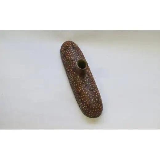 釉彩花入れ 一輪挿し 花瓶 陶芸品《受注制作》花入れ 花びん 花器 オブジェ インテリア 置物 おしゃれ 陶芸 手作り 陶器 装飾品 陶芸作家