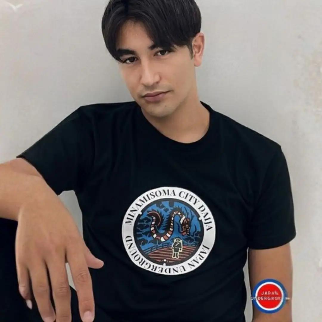 マンホールTシャツ 黒 Sサイズ | Tシャツ 福島県