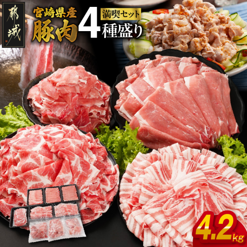 宮崎県産豚肉たっぷり4.2kgセット_19E-N2-015-4200-CF